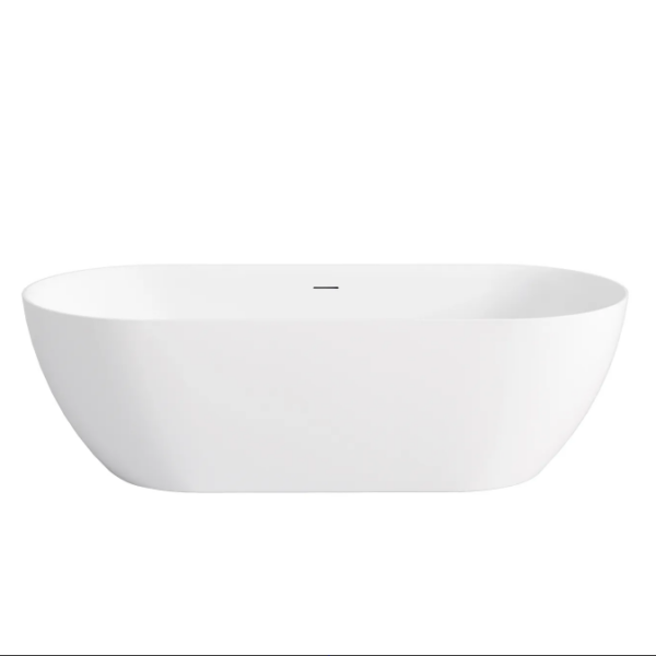 Attica Manolo 1700 Matte White Bath with Overflow