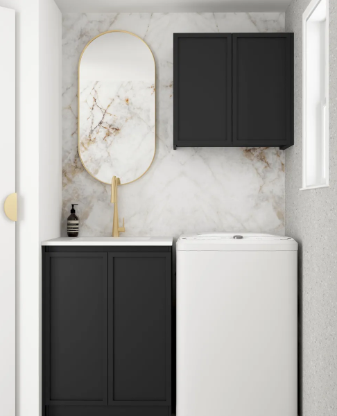 Hampshire Black Mini Laundry