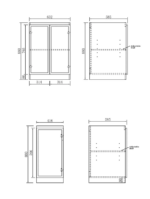Hampshire Black Base Laundry Cabinet with Stone Top and Sink 1300x600x900 - Image 9