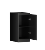 Hampshire Black Base Laundry Cabinet with Stone Top and Sink 1060x600x900 - Image 7