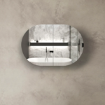 Bondi 900x600 Natural Oak Shaving Cabinet - Image 4