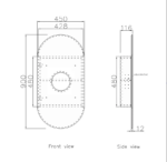 Noosa 900x450 Shaving Cabinet - Image 8