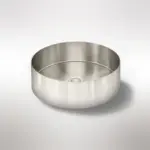 Lavello Round Steel Bathroom Basin 380 x 110 - Image 2