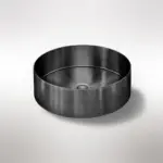 Lavello Round Steel Bathroom Basin 380 x 110 - Image 6