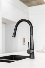Round Pull Out Kitchen Mixer Tap - Image 2