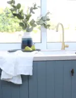 Round Gooseneck Kitchen Mixer Tap with Pinless Handle - Image 42