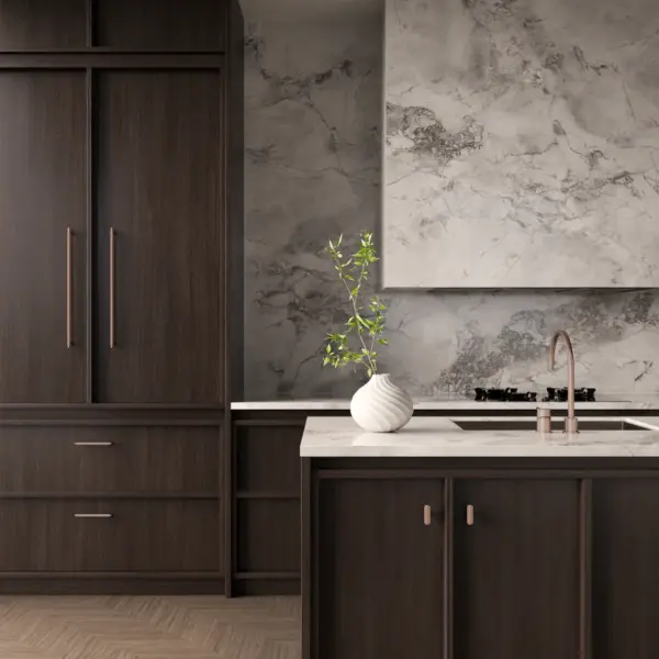 Öppen T-Pull Cabinet Handle (Brushed)