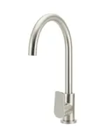 Round Gooseneck Kitchen Mixer Tap with Paddle Handle - Image 15