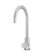 Round Gooseneck Kitchen Mixer Tap with Pinless Handle - Image 5