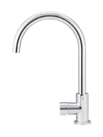 Round Gooseneck Kitchen Mixer Tap with Pinless Handle - Image 4