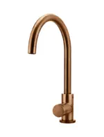 Round Gooseneck Kitchen Mixer Tap with Pinless Handle - Image 7