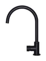 Round Gooseneck Kitchen Mixer Tap with Pinless Handle - Image 47