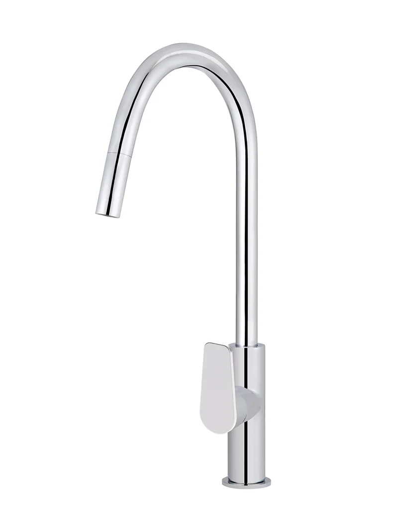 Round Paddle Piccola Pull Out Kitchen Mixer Tap - Image 4