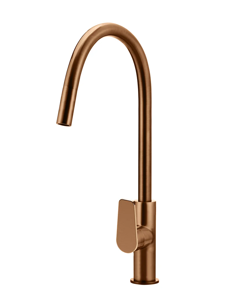 Round Paddle Piccola Pull Out Kitchen Mixer Tap - Image 5