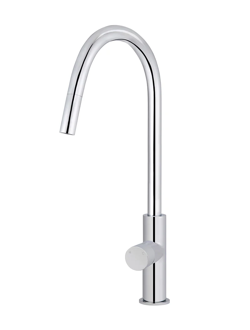 Round Pinless Piccola Pull Out Kitchen Mixer Tap - Image 4