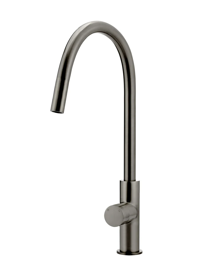 Round Pinless Piccola Pull Out Kitchen Mixer Tap - Image 22