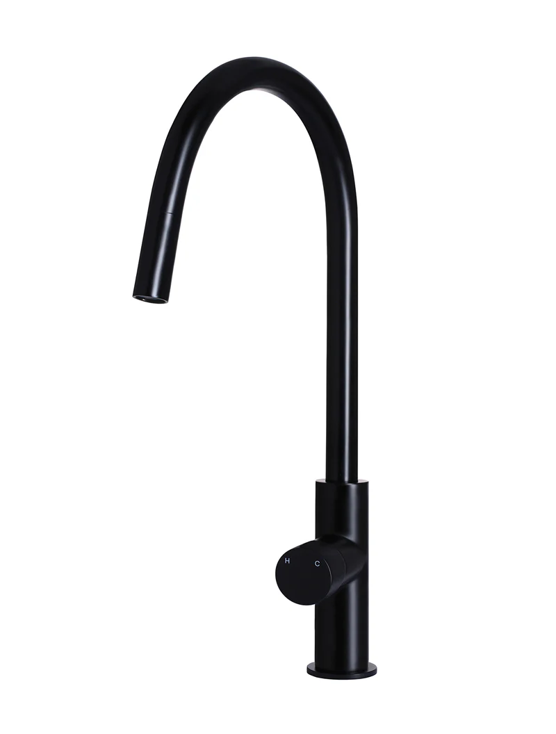 Round Pinless Piccola Pull Out Kitchen Mixer Tap - Image 34