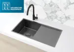 Lavello Kitchen Sink - Single Bowl & Drainboard 840 x 440 - PVD - Image 11