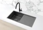Lavello Kitchen Sink - Single Bowl & Drainboard 840 x 440 - PVD