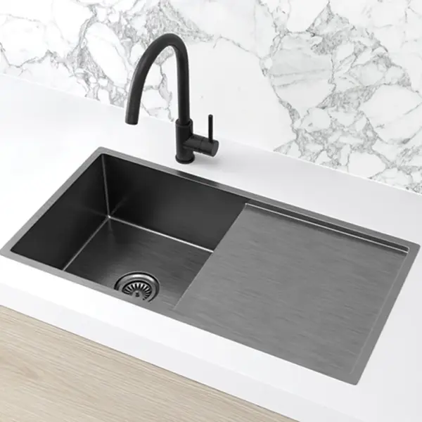 Lavello Kitchen Sink - Single Bowl & Drainboard 840 x 440 - PVD