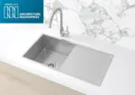 Lavello Kitchen Sink - Single Bowl & Drainboard 840 x 440 - PVD - Image 4